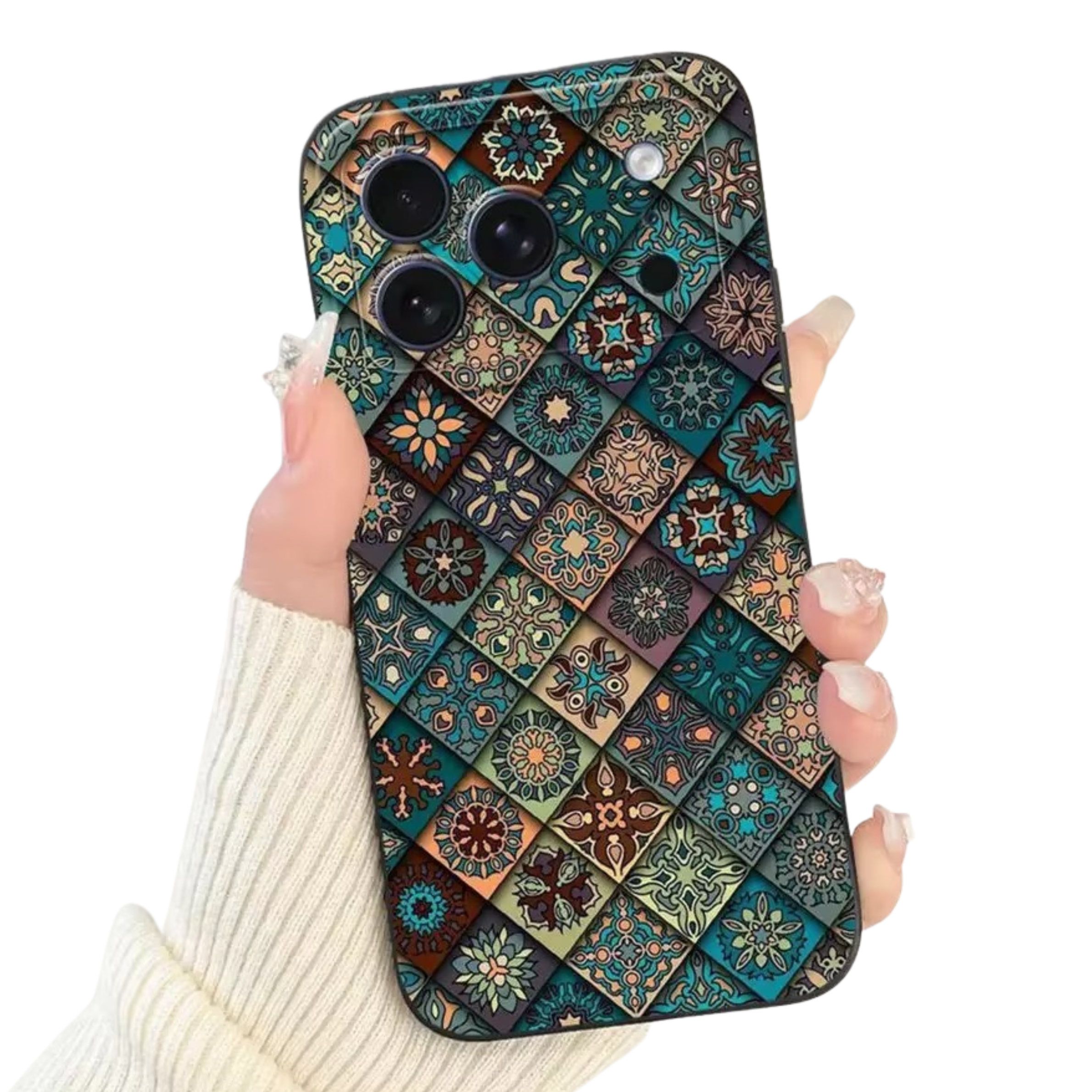 Luxury iPhone Case — Soft Silicone Shockproof Floral Cover with Flexible Bumper Protection and Lightweight Comfortable Design