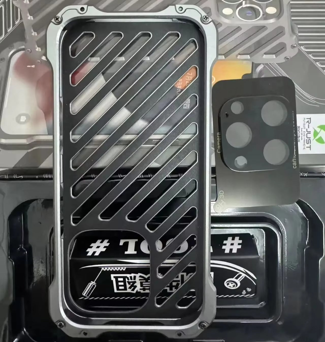 Luxury iPhone Case — Super Cool Aluminum Alloy Armor Cover with CNC Metal Design, Shockproof Dual-Layer Protection, Anti-Fingerprint Matte Finish & Lightweight Non-Slip Style