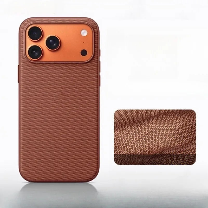 Luxury iPhone Case — TechWoven MagSafe Magnetic Weaving Texture Protective Cover for Wireless Charging