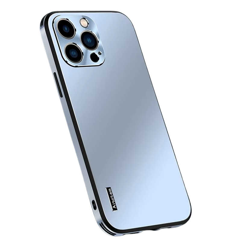 Luxury iPhone Case — Ultra-Thin, Anti-Fingerprint, Lightweight, Non-Slip Matte Titanium Alloy Back Cover with All-Aluminum Magnetic Metal Design