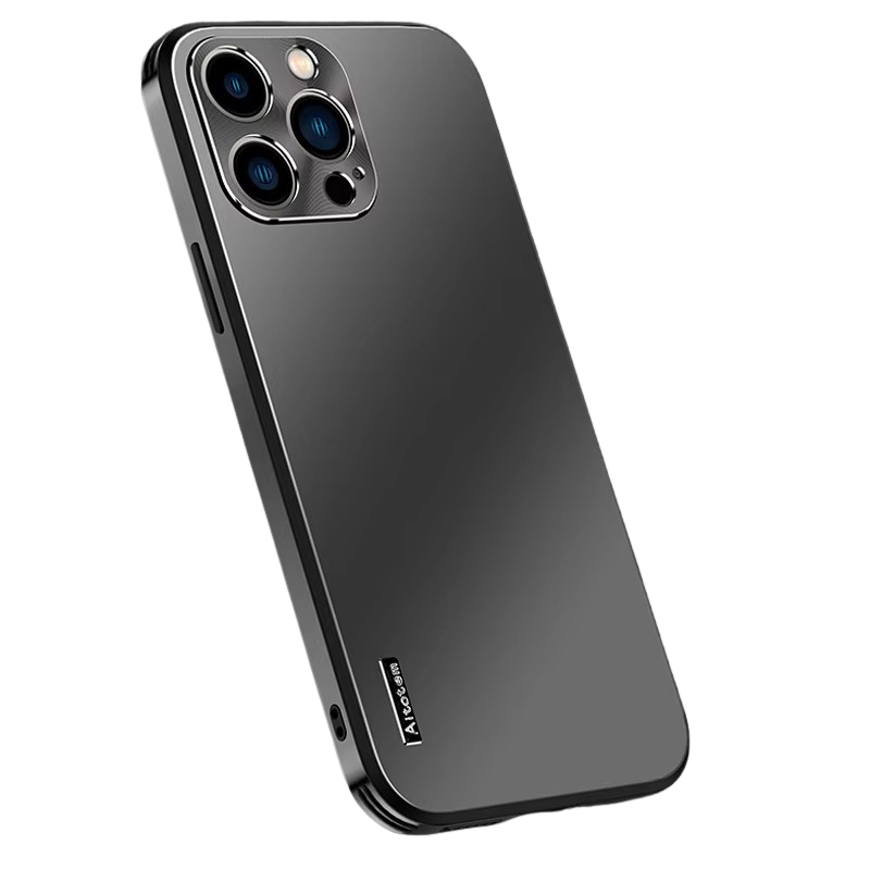 Luxury iPhone Case — Ultra-Thin, Anti-Fingerprint, Lightweight, Non-Slip Matte Titanium Alloy Back Cover with All-Aluminum Magnetic Metal Design