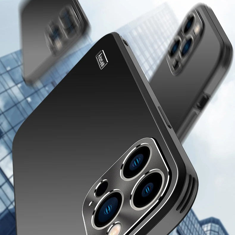 Luxury iPhone Case — Ultra-Thin, Anti-Fingerprint, Lightweight, Non-Slip Matte Titanium Alloy Back Cover with All-Aluminum Magnetic Metal Design