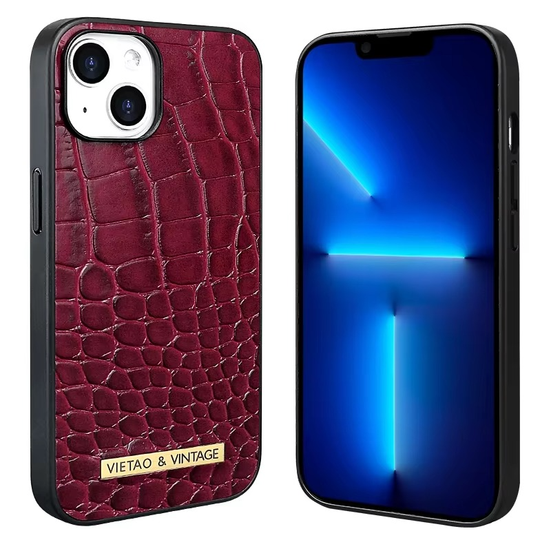 Luxury iPhone Leather Case Business Style — High-End Textured Cover, Slim Protective Design, Anti-Fingerprint Scratch-Resistant Dustproof Finish