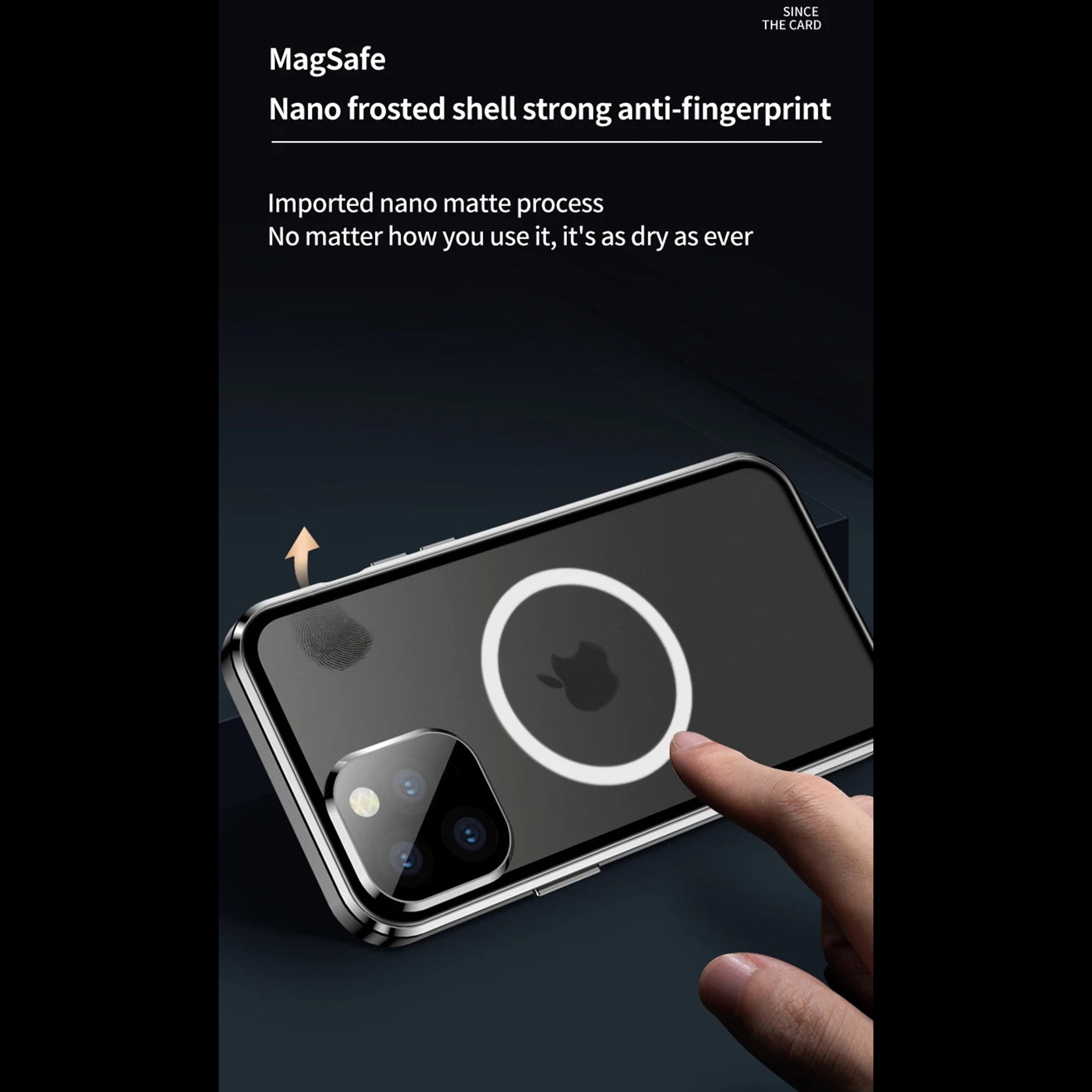 Luxury iPhone MagSafe Case Double-Sided Glass Cover — 360° Full Body HD Transparent Protection, Magnetic Metal Alloy Frame, Shockproof Anti-Fingerprint Design