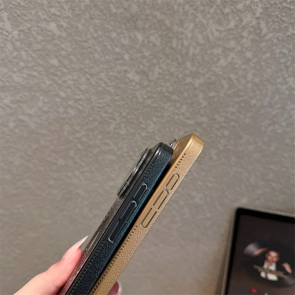 Luxury iPhone MagSafe Case Heat Dissipation Design — Ultra-Thin Anti-Drop Cover with Glass Camera Protector, Shockproof Anti-Fingerprint Scratch-Resistant Finish