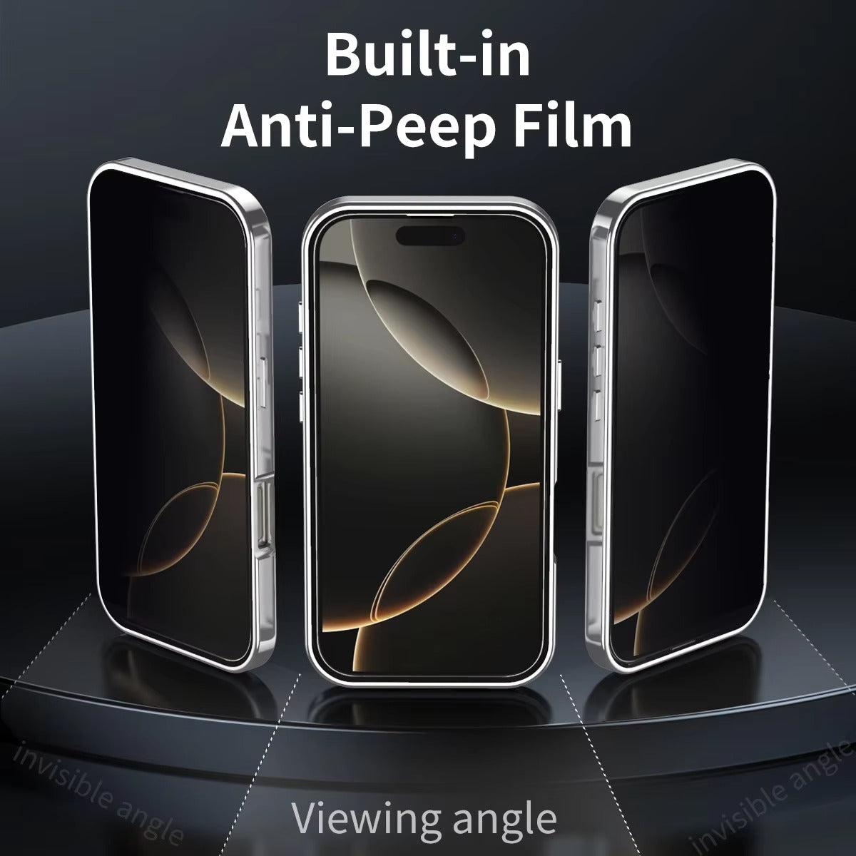 Luxury iPhone Magnetic Metal Frame Case — Double-Sided Anti-Peeping Glass Cover with Bracket Stand, Hard Anti-Drop Shockproof Protection