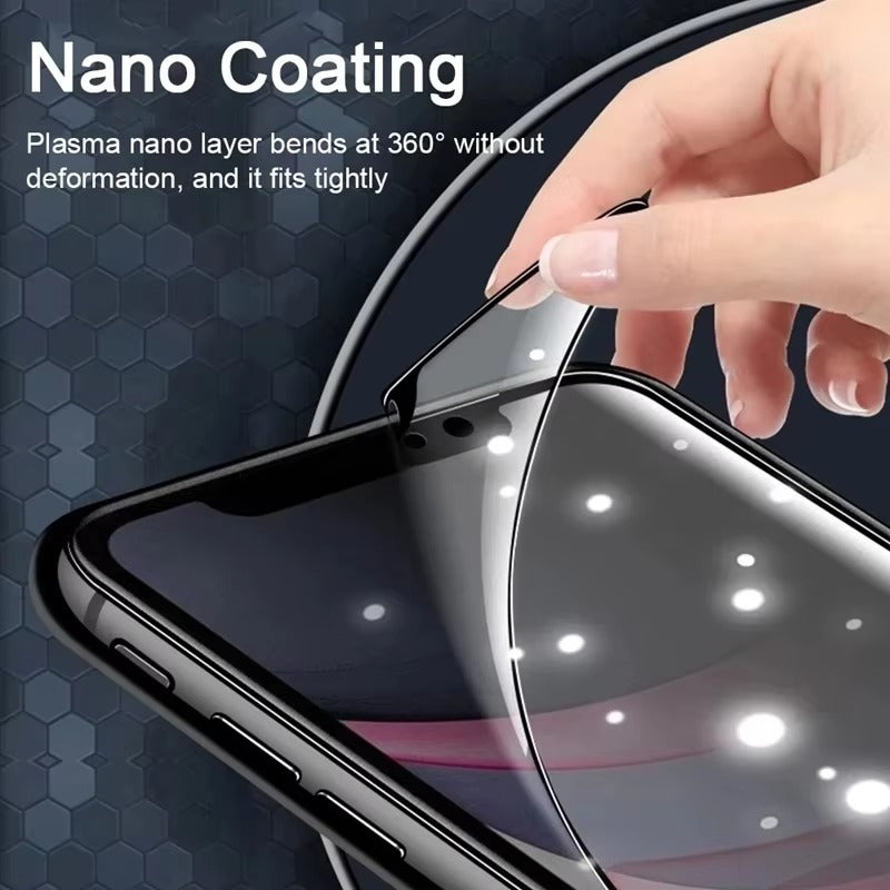 Luxury iPhone Matte Ceramic Privacy Screen Protector – Anti-Spy Protective Film with Anti-Fingerprint Surface, Scratch Resistance & Shatter-Reducing Display Coverage