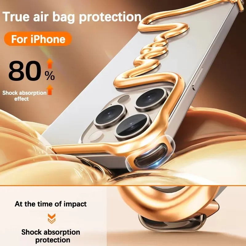 Luxury iPhone Metal Bumper Case — Aluminum Alloy Frameless Heat-Dissipation Frame, Lightweight Shockproof Anti-Slip Protective Cover