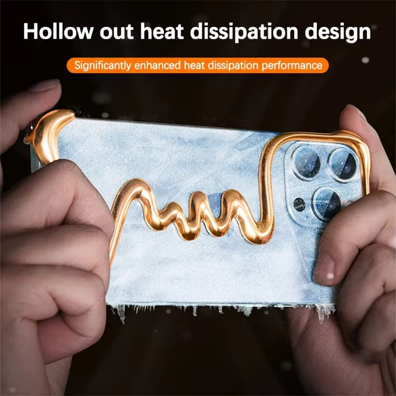 Luxury iPhone Metal Bumper Case — Aluminum Alloy Frameless Heat-Dissipation Frame, Lightweight Shockproof Anti-Slip Protective Cover