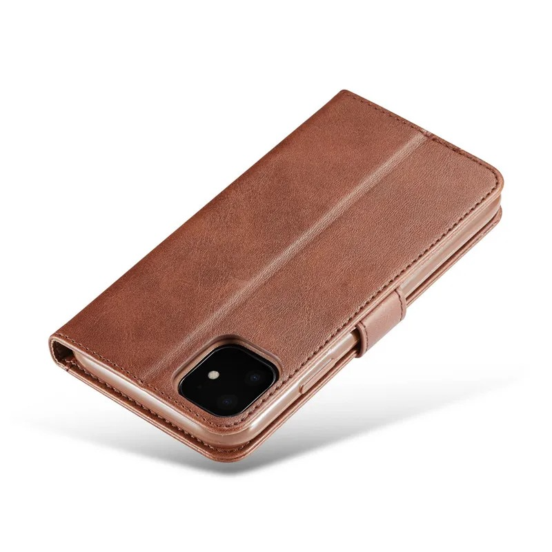Luxury iPhone Case PU Leather Wallet Folding Cover — Card Holder Slot, Kickstand Function, Full Access to Ports, Shockproof Drop Protection