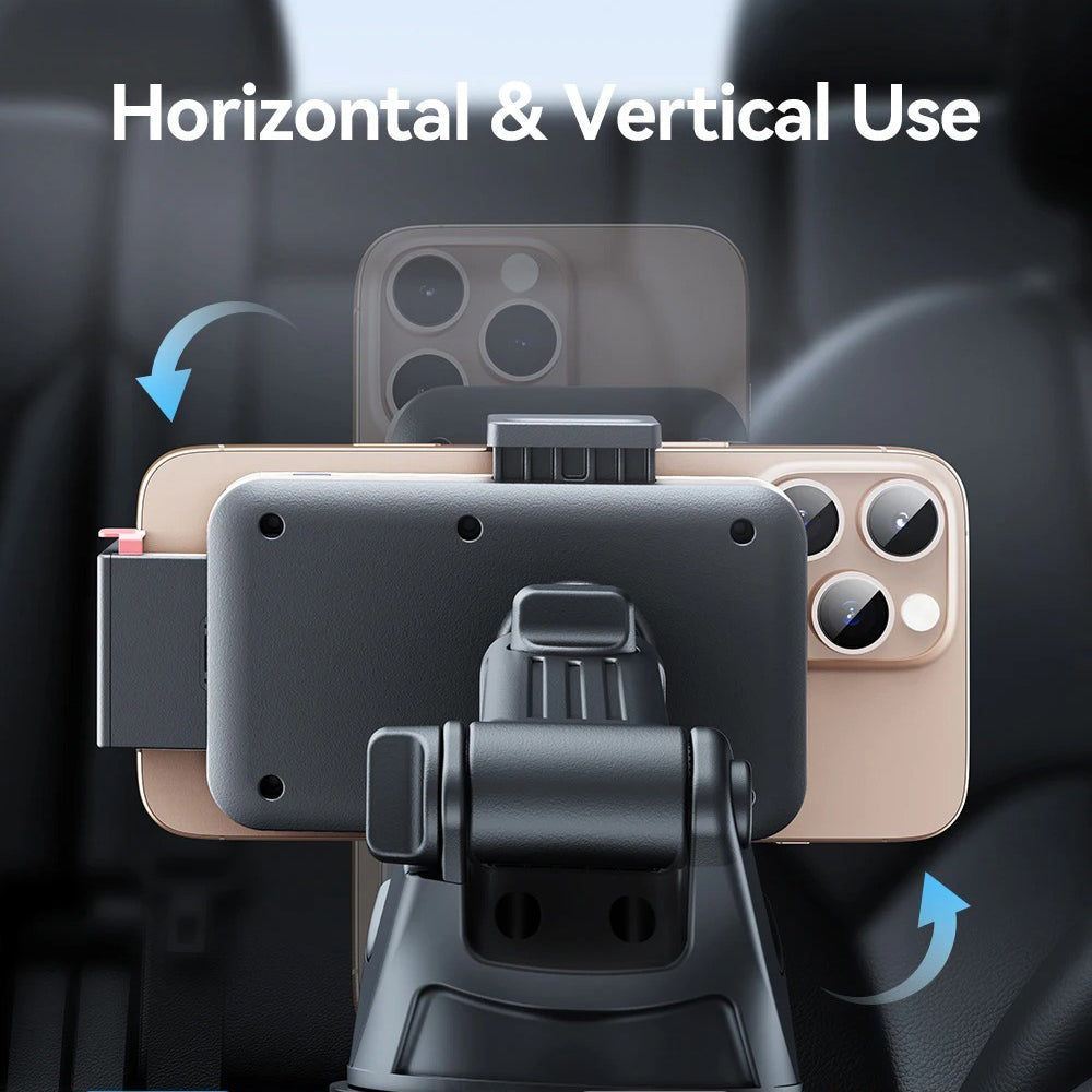 Premium 15W Car Phone Holder with Wireless Charging, Adjustable Rotatable Mount, Secure Air Vent & Dashboard Charging Stand