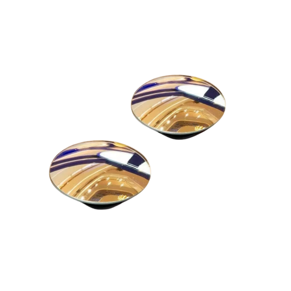 Premium 360° Wide Angle Car Blind Spot Mirrors with HD Convex Glass, Rimless Design for Safer Driving & Parking