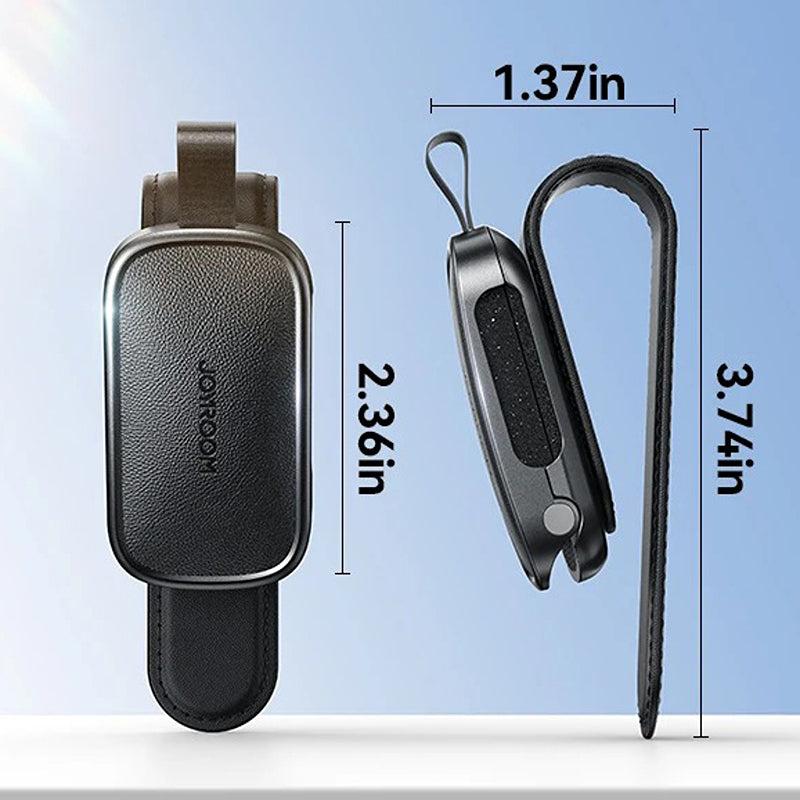 Premium Car Sunglasses Holder with Universal Sun Visor Clip, Lightweight ABS Leather Design, Secure Eyeglass Storage & Card Ticket Organizer