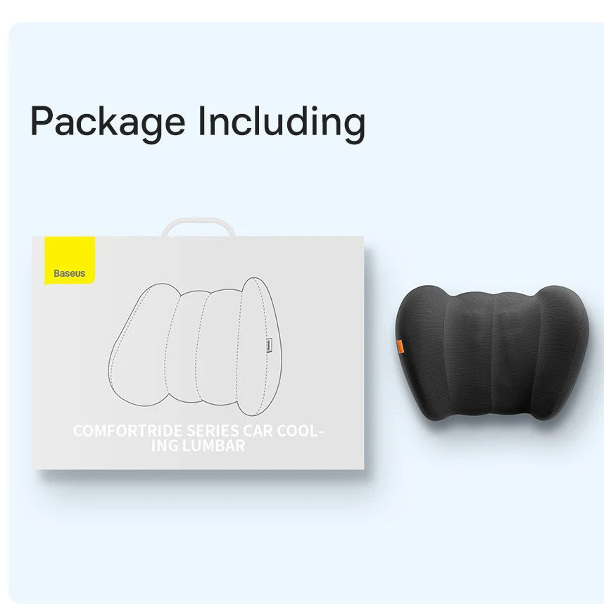 Premium Ergonomic Car Headrest & Lumbar Cushion with Cooling Gel, 3D Memory Foam Support, Breathable Design for Seat Comfort