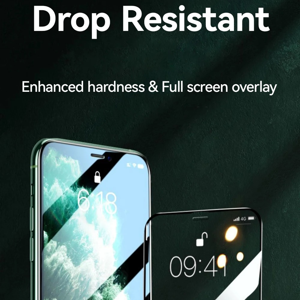 Premium HD Tempered Glass Screen Protector for iPhone – Full Screen Coverage, Anti Blue-Ray, Anti-Scratch & Anti-Shatter Protection
