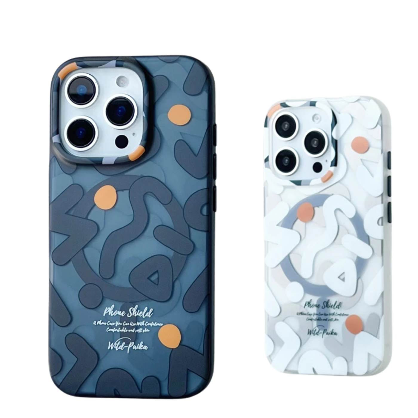 Premium MagSafe Magnetic iPhone Case — Matte Graffiti Pattern Shockproof Cover with Anti-Fingerprint Grip and Wireless Charging Compatibility