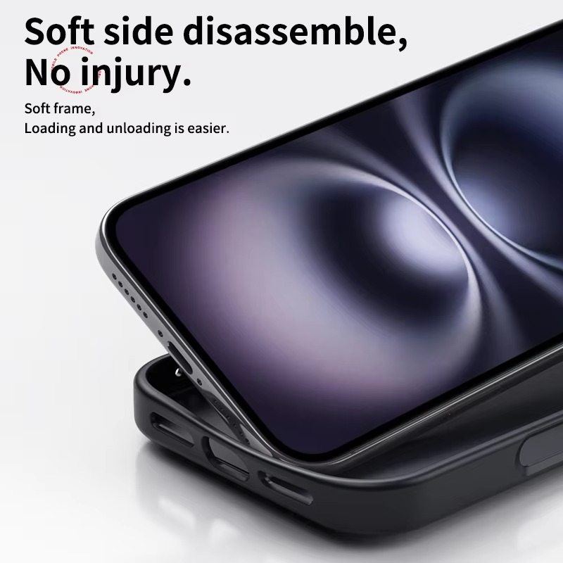 Premium MagSafe iPhone Case Magnetic Shockproof Carbon Fiber with Rotating Stand, Metal Camera Frame Button, Lightweight Rugged Cover