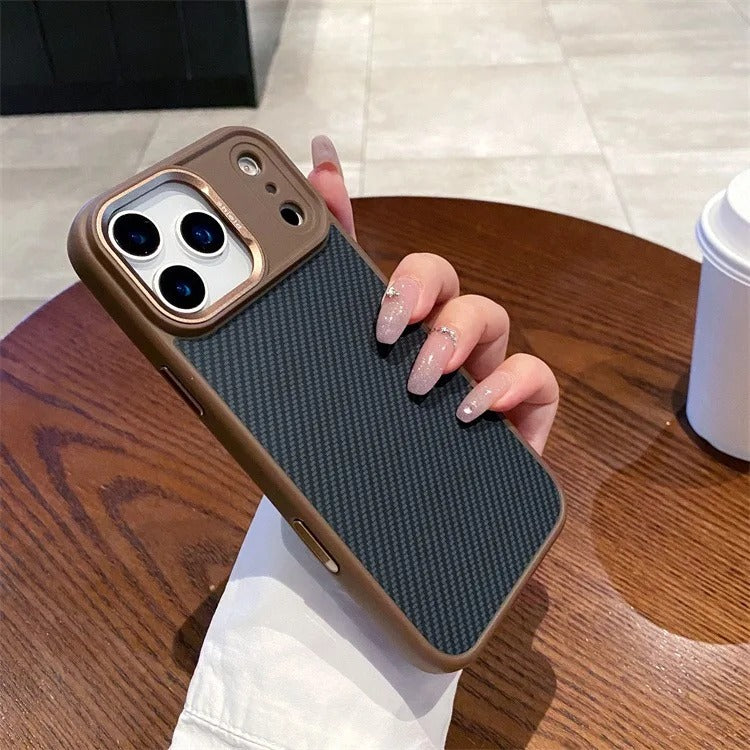 Premium iPhone Case — MagSafe Magnetic Shockproof Cover with Carbon Fibre Texture, Raised Camera Protection and Matte Anti-Fingerprint Grip