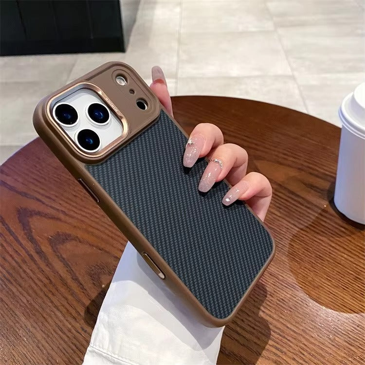 Premium iPhone Case — MagSafe Magnetic Shockproof Cover with Carbon Fibre Texture, Raised Camera Protection and Matte Anti-Fingerprint Grip