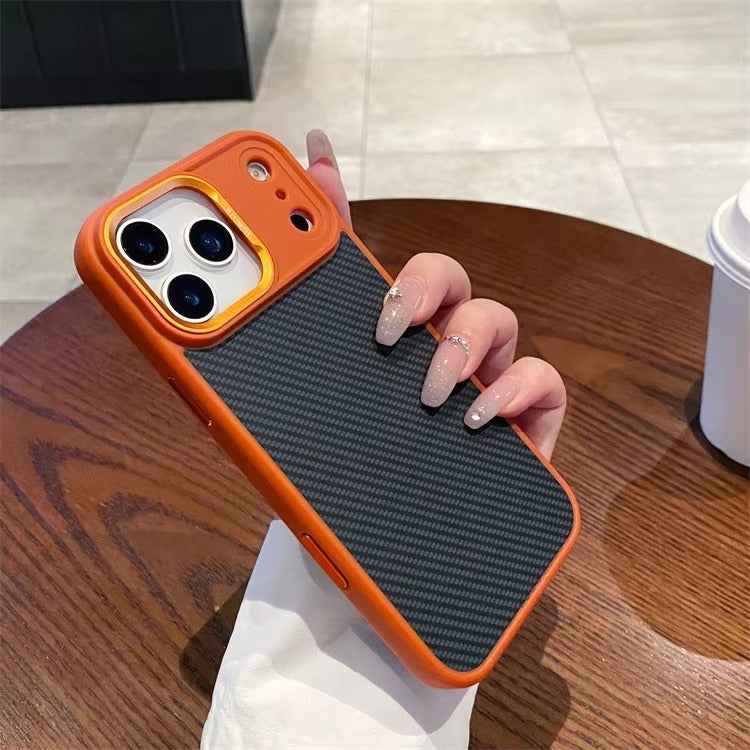 Premium iPhone Case — MagSafe Magnetic Shockproof Cover with Carbon Fibre Texture, Raised Camera Protection and Matte Anti-Fingerprint Grip