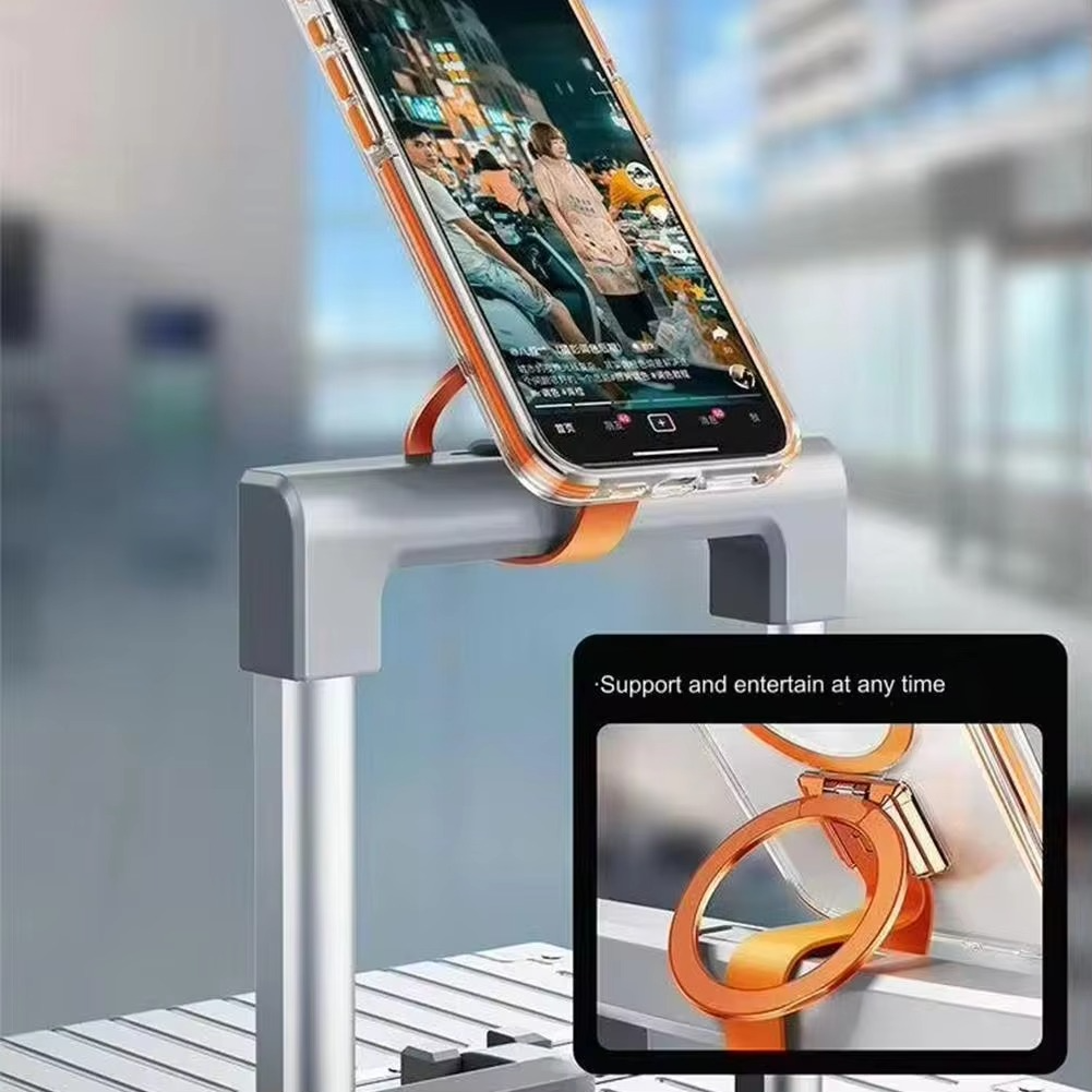 Premium Magnetic iPhone Case — MagSafe Compatible Clear Protection with Detachable Silicone Lanyard & Ring Grip, Non-Slip Full Coverage Design