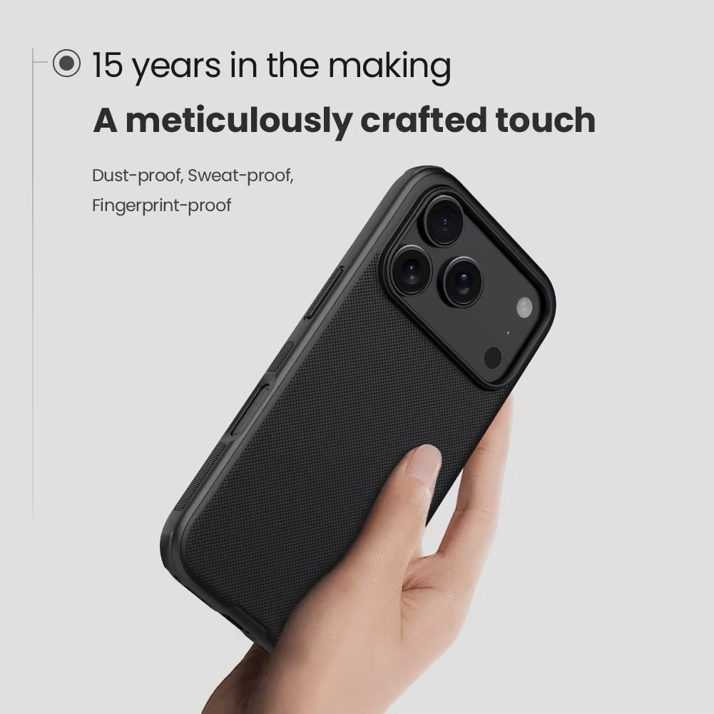 Premium Shockproof iPhone Case — Airbag Drop Protection, Anti-Scratch Frosted PC+TPU Tough Cover with Non-Slip Texture and Raised Edges