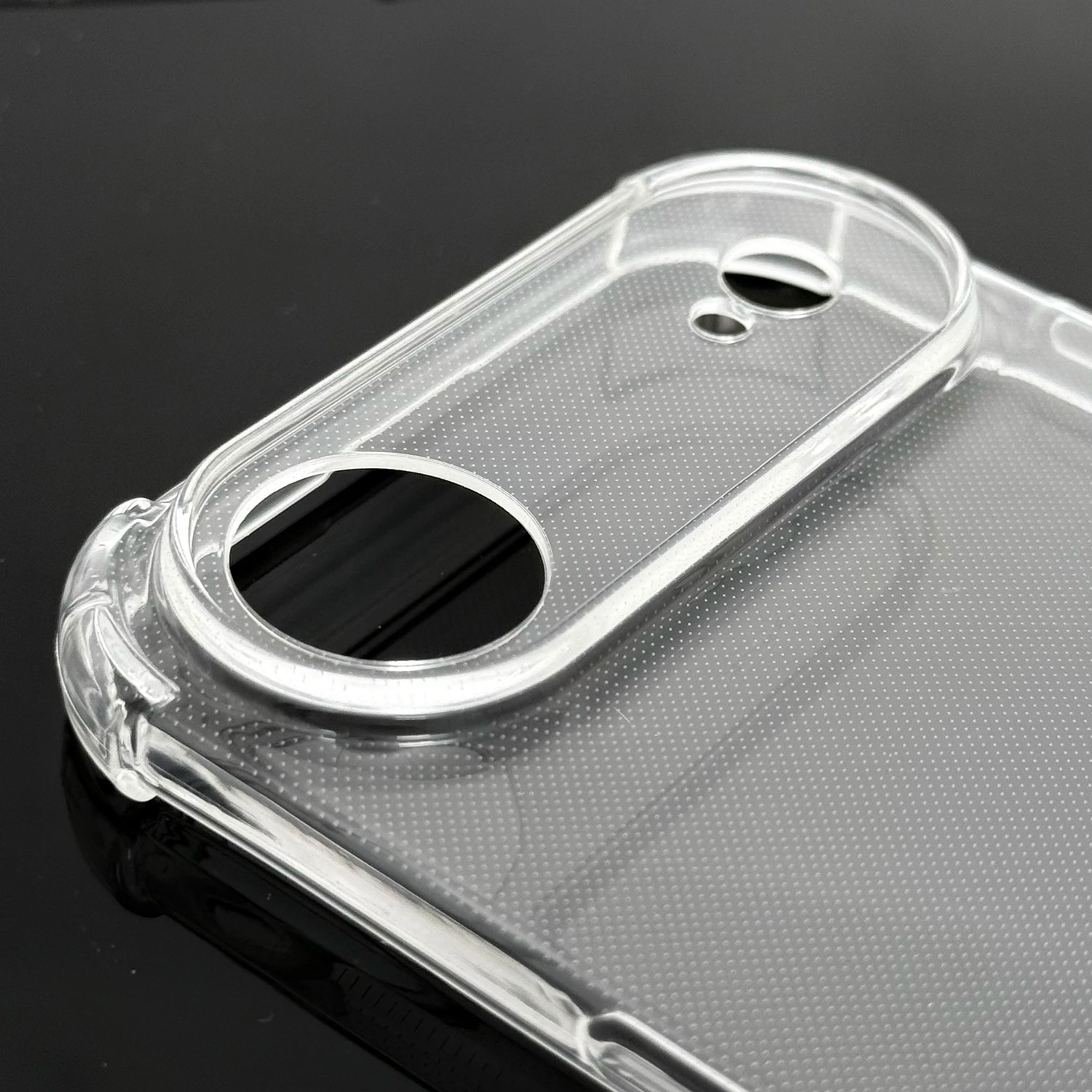 Premium Transparent iPhone Case — Shockproof Clear PC+TPU Cover with Corner Protection, Anti-Scratch, Slim Protective Shell