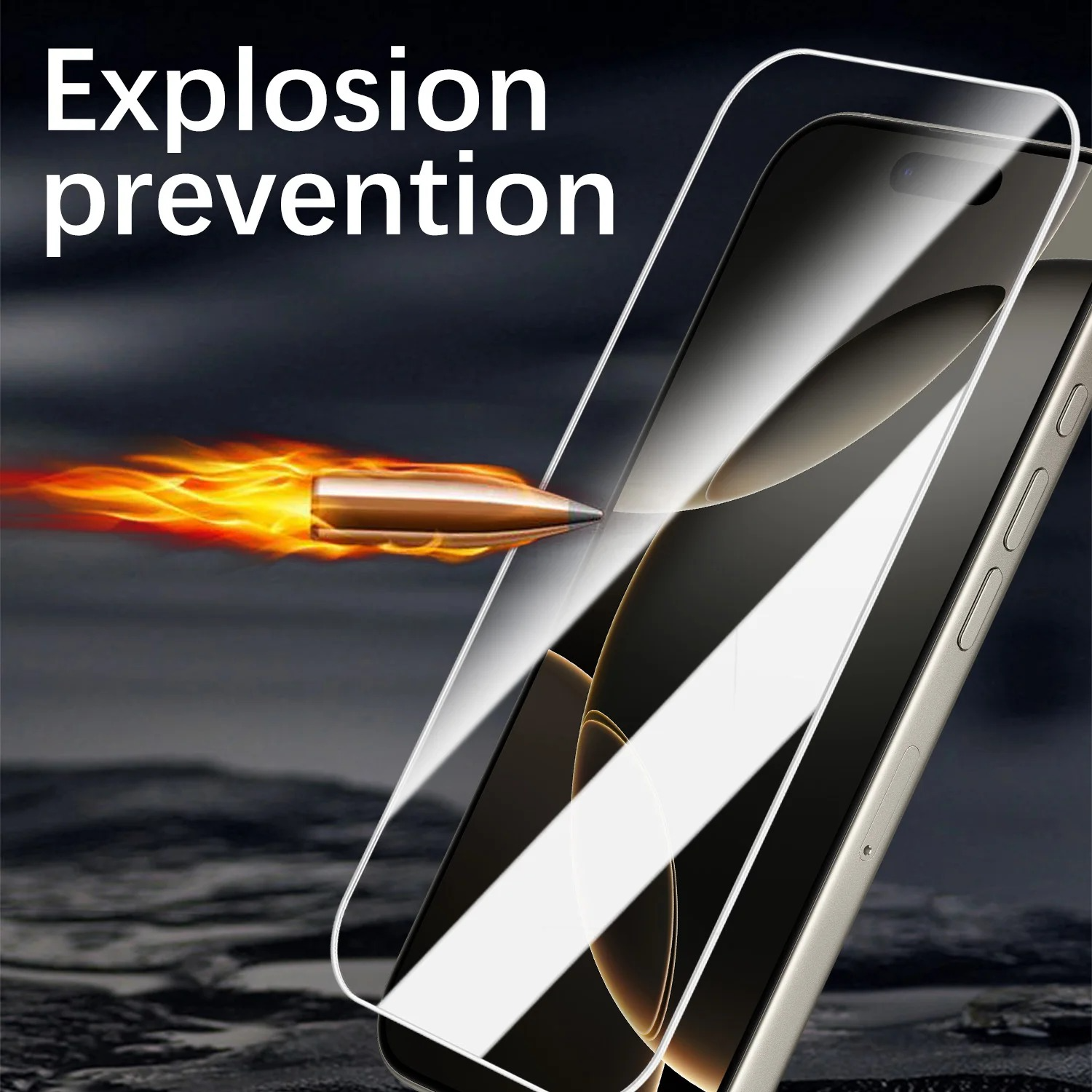 Premium Transparent iPhone Case — Shockproof Clear PC+TPU Cover with Corner Protection, Anti-Scratch, Slim Protective Shell