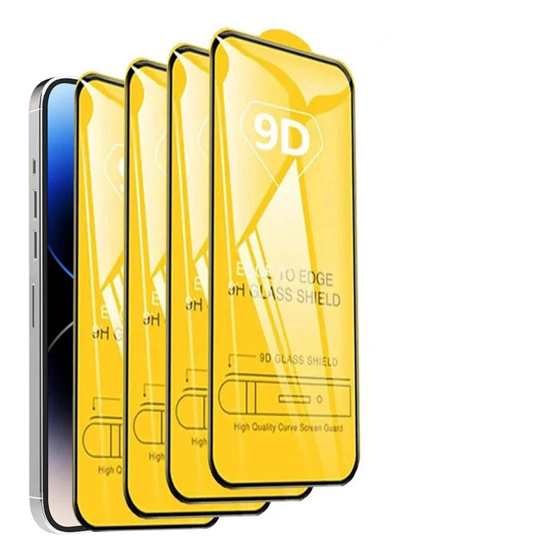 Premium iPhone 9D Tempered Glass Screen Protector – Clear HD Front Protection, Anti-Fingerprint, Anti-Scratch & Shatter-Resistant Protective Glass