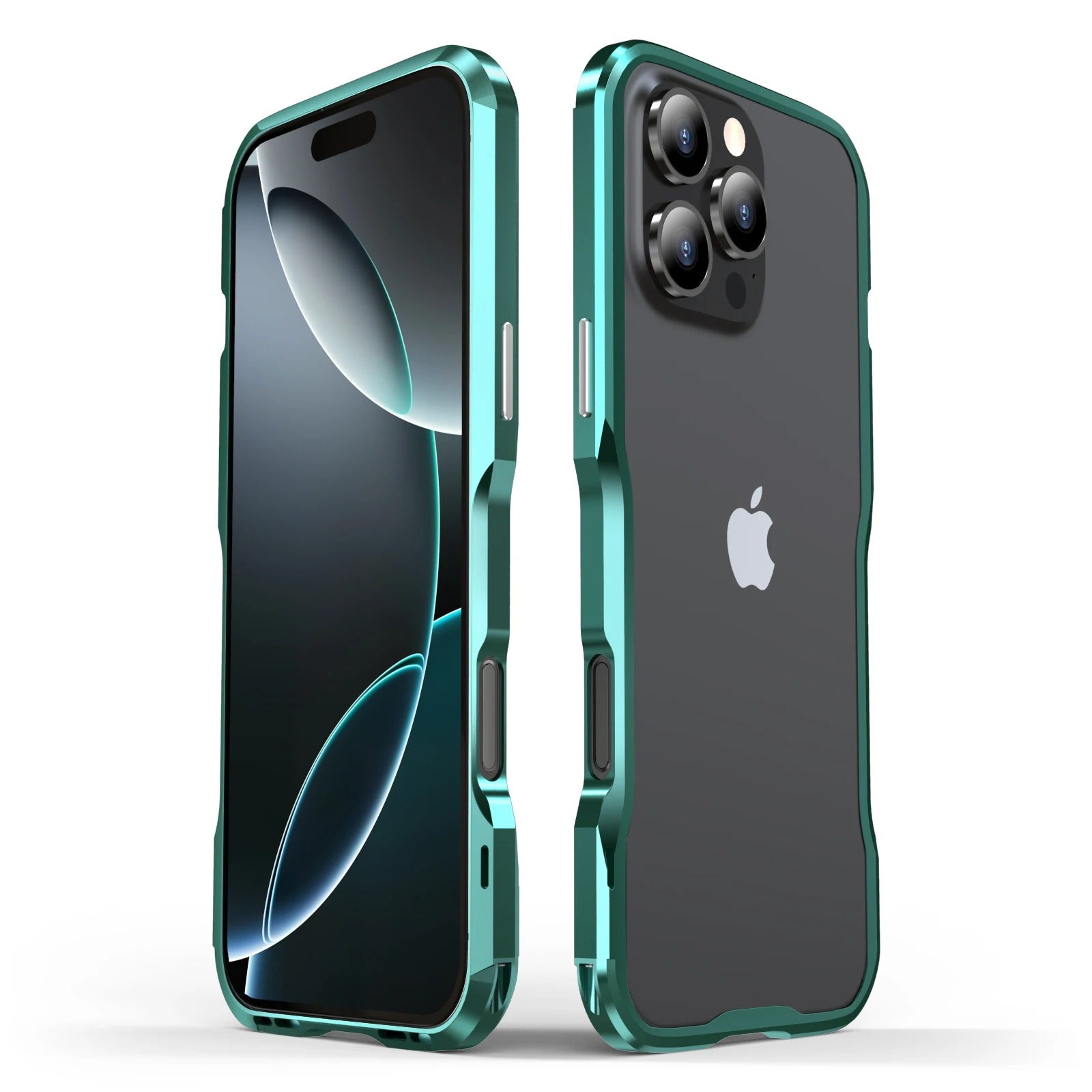 Premium iPhone Case Aluminum Bumper Frame — Metal Lens Protection, Shockproof Durable Phone Shell, Slim Non-Slip Scratch-Resistant Design