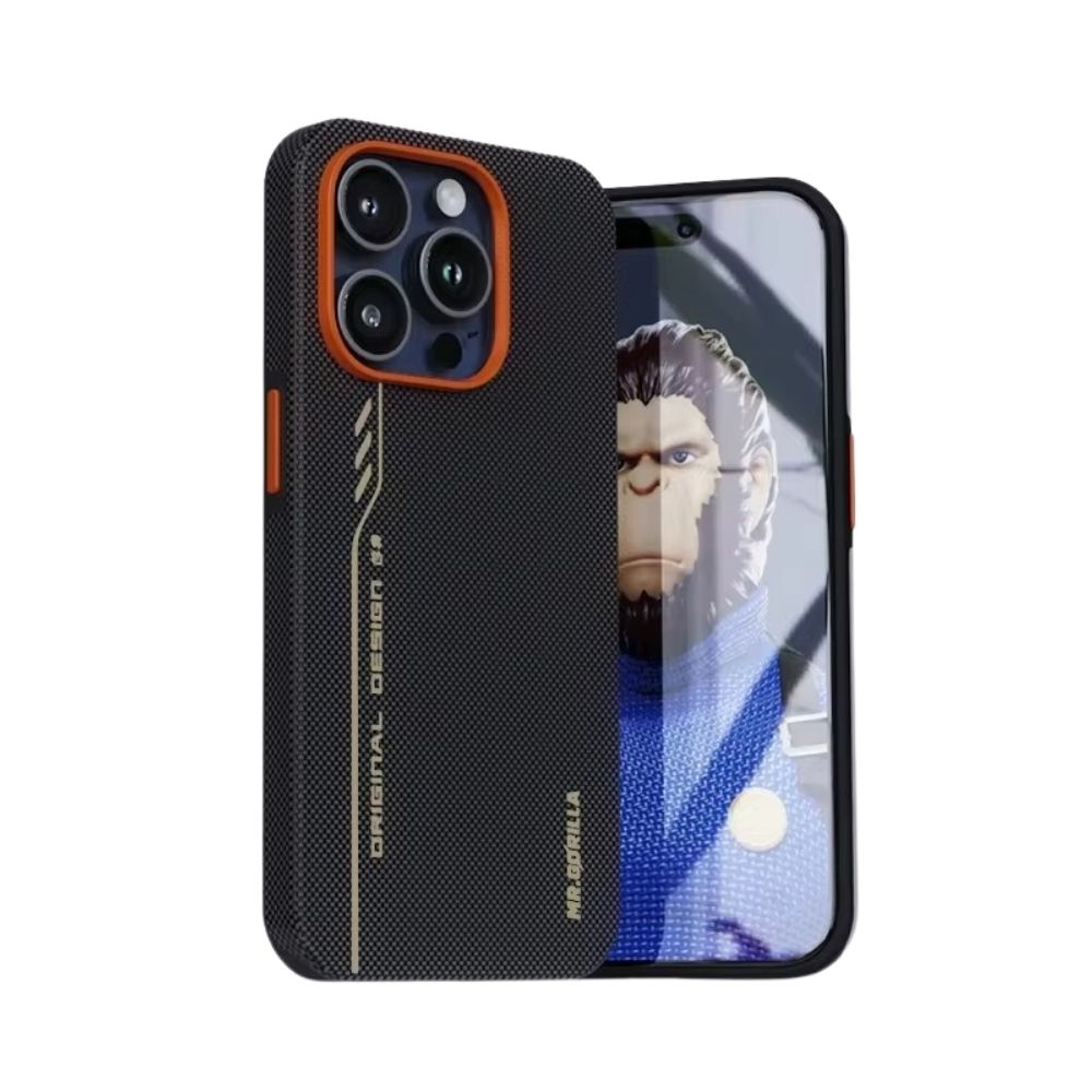 Premium iPhone Case — 600D Kevlar Series Blueo Aramid Fiber Cover with Magnetic Half-Wrapped Design, Shockproof Anti-Fingerprint Anti-Scratch Protection for iPhone 16 Pro and Pro Max