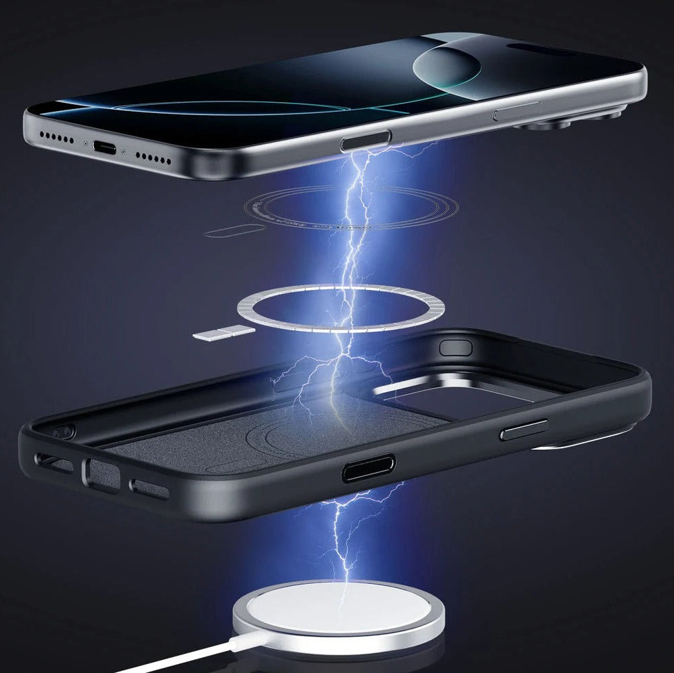 Premium iPhone Case — 600D Kevlar Series Conelz Aramid Fiber Half-Wrapped Cover with Magnetic Shockproof Anti-Fingerprint Anti-Scratch Protection