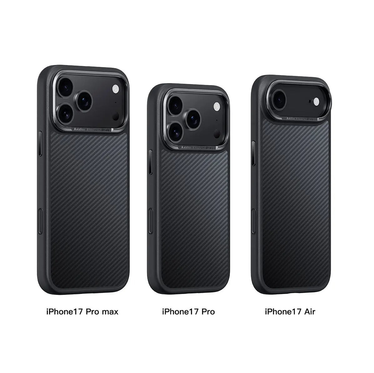 Premium iPhone Case — 600D Kevlar Series Conelz Aramid Fiber Half-Wrapped Cover with Magnetic Shockproof Anti-Fingerprint Anti-Scratch Protection