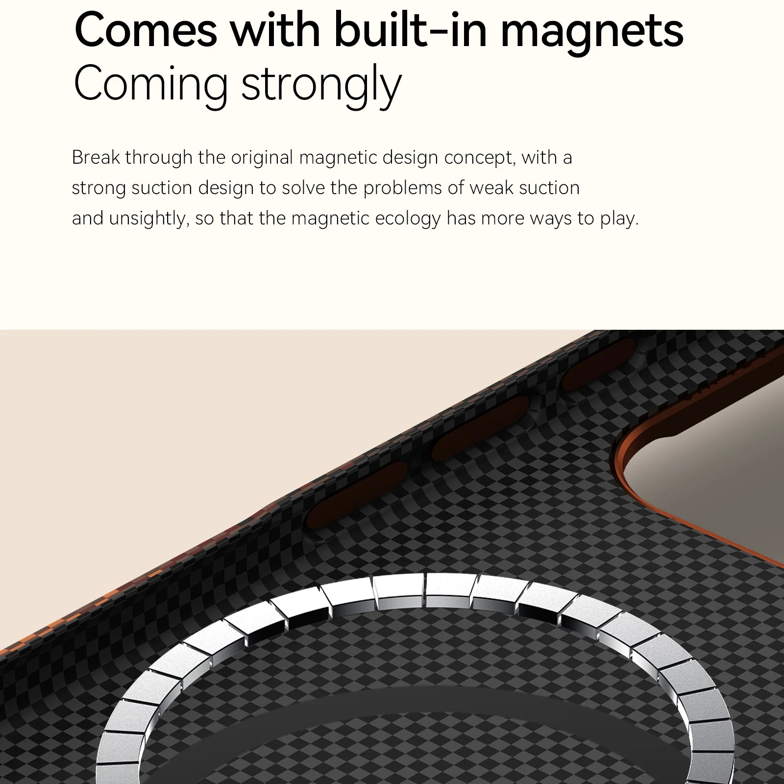 Premium iPhone Case — Carbon Fiber Pattern MagSafe Cover with Kevlar-Style Shockproof PC Hard Protection & Magnetic Alignment Design