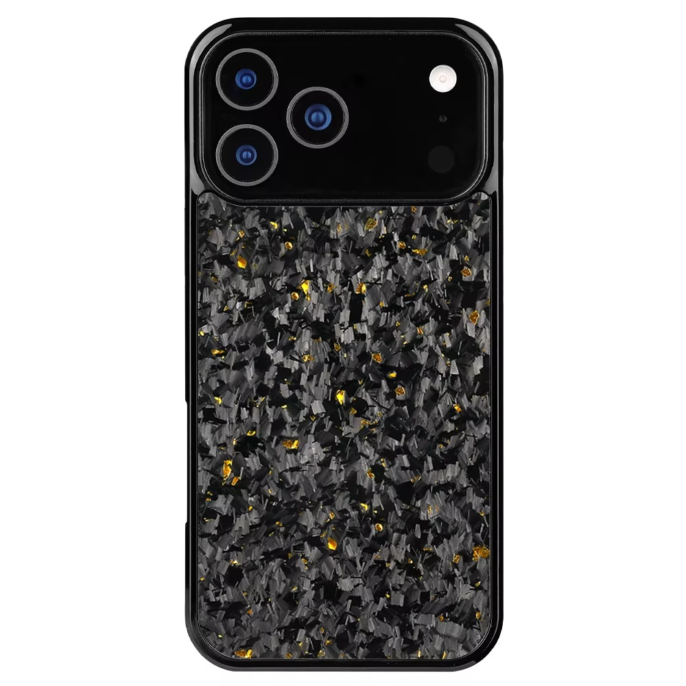 Premium iPhone Case — Real Forged Carbon Fiber MagSafe Cover with Shockproof Full-Coverage TPU Hybrid Design & Non-Slip Textured Finish