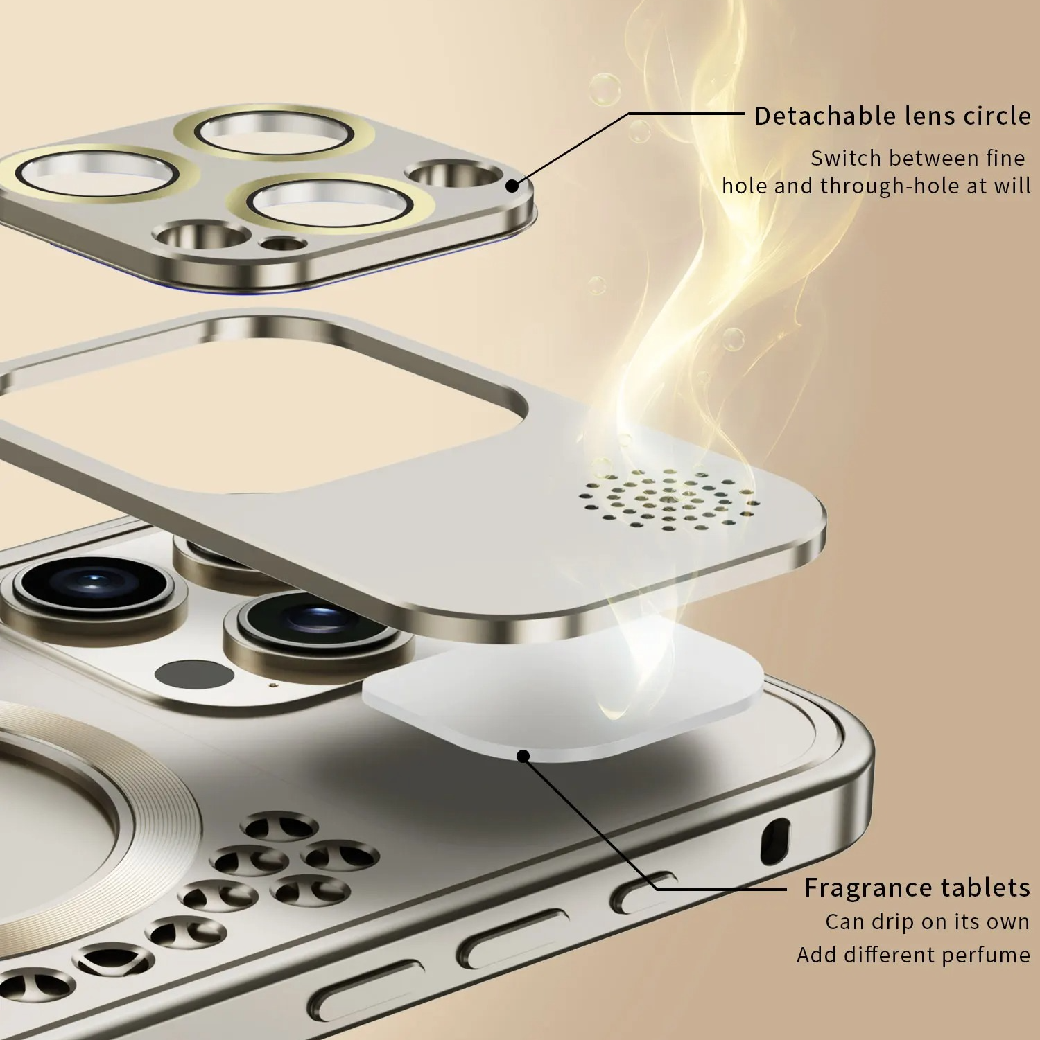 Premium iPhone Heat Dissipation Metal Case — Magnetic Aluminum Cover with MagSafe Compatibility, Dual Layer Shockproof Design, Slim Scratch-Resistant Protective Finish