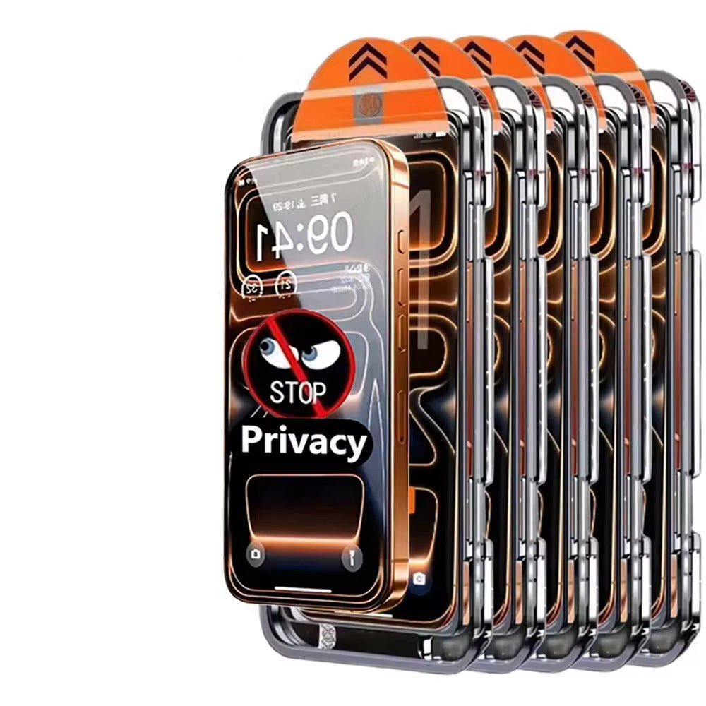 Premium iPhone Privacy Screen Protector – Oleophobic Tempered Glass with Anti-Spy Protection, Anti-Fingerprint, Anti-Scratch & Shatter-Resistant HD Glass