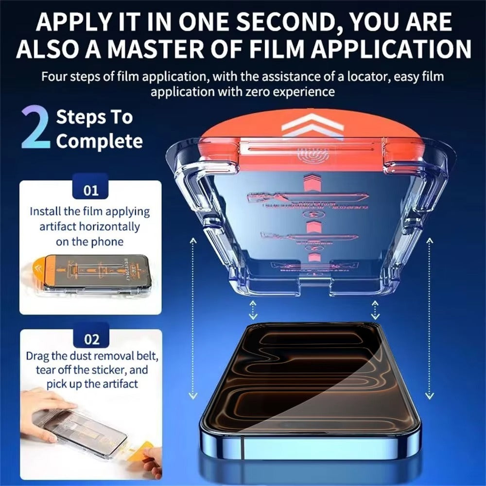 Premium iPhone Privacy Screen Protector – Oleophobic Tempered Glass with Anti-Spy Protection, Anti-Fingerprint, Anti-Scratch & Shatter-Resistant HD Glass