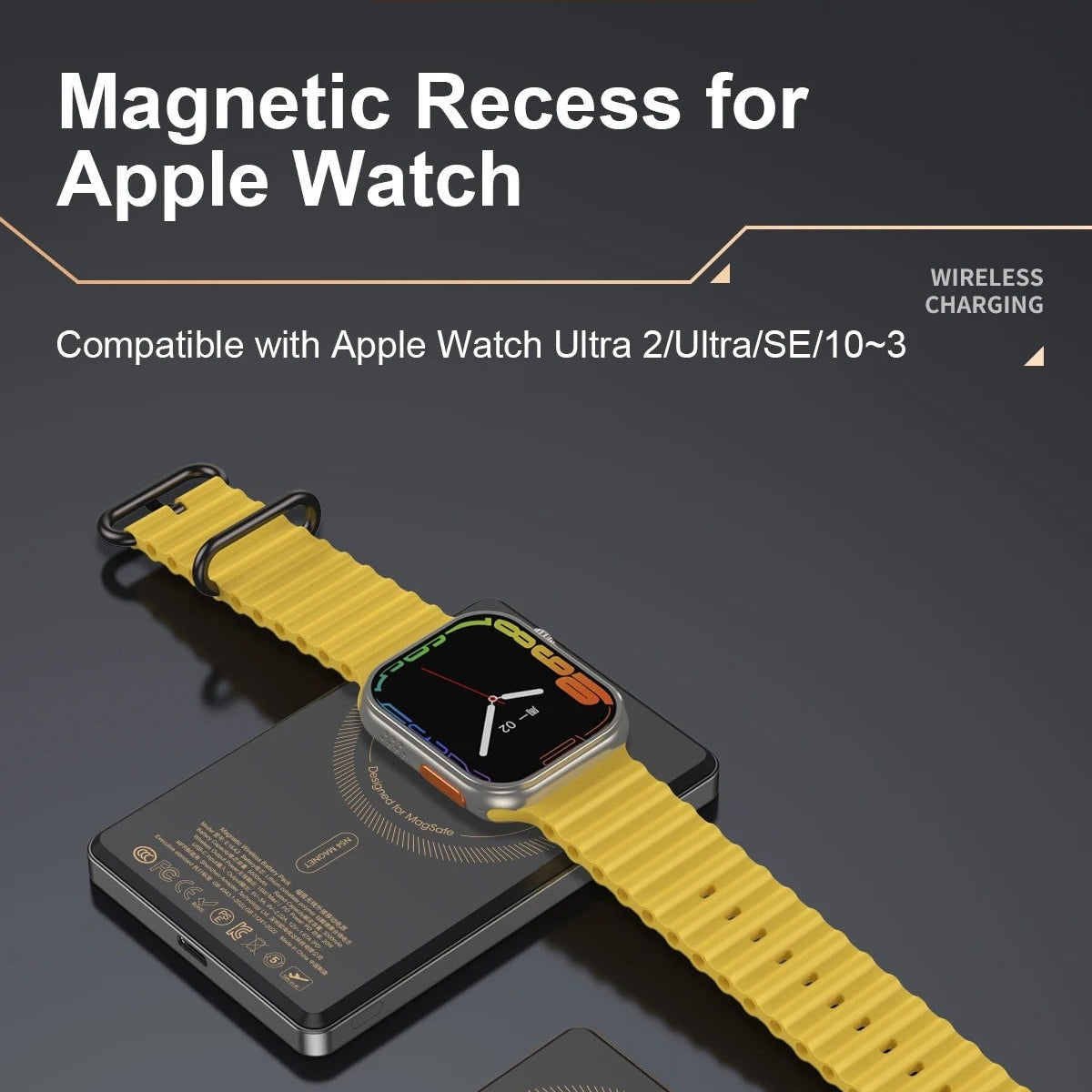 Premium iPhone Qi2 Magnetic Wireless Power Bank, 20W Fast-Charge Metal Portable Battery with Two-Way Wireless Charging Support