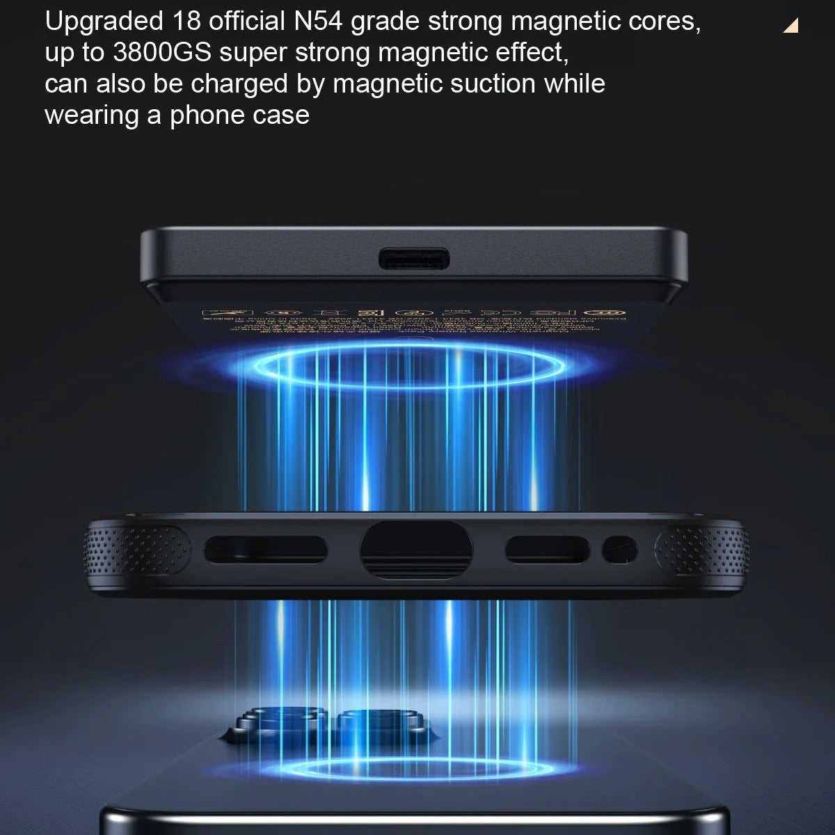 Premium iPhone Qi2 Magnetic Wireless Power Bank, 20W Fast-Charge Metal Portable Battery with Two-Way Wireless Charging Support