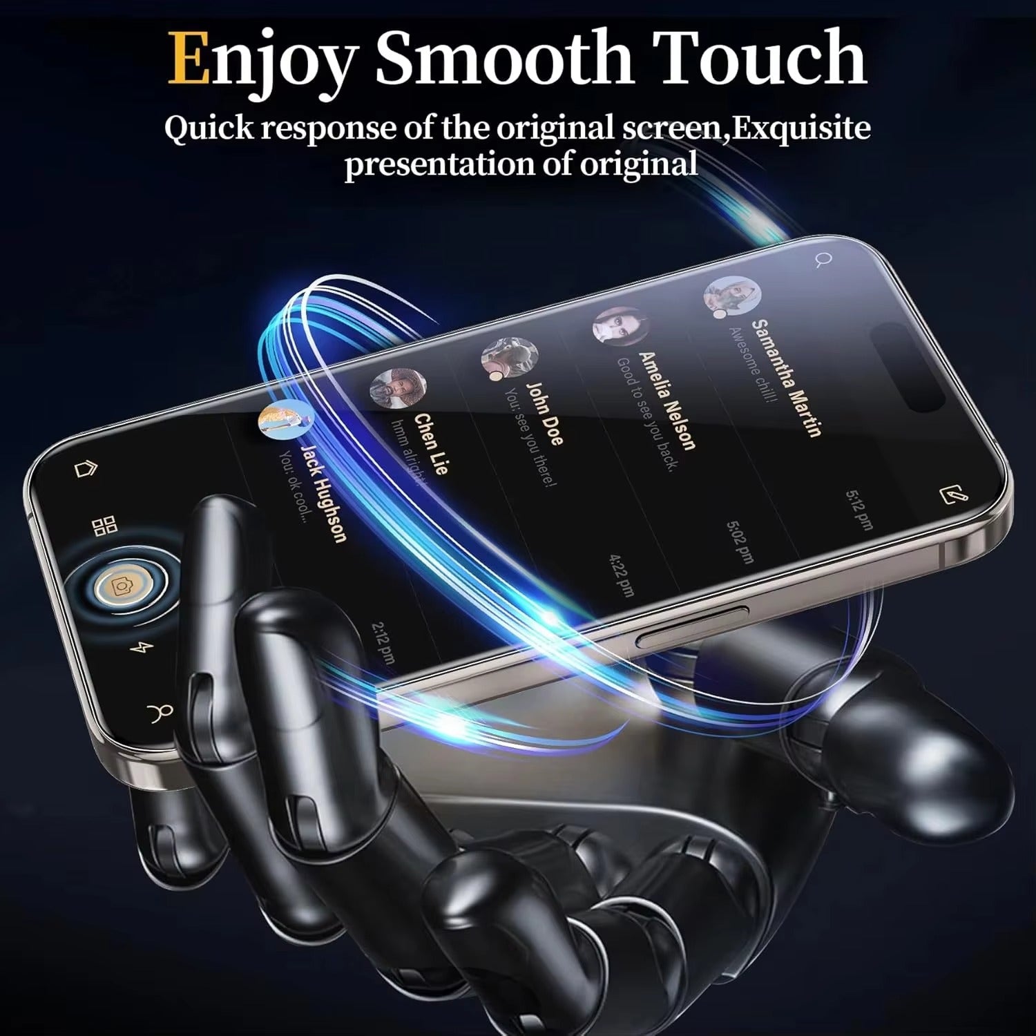 Premium iPhone Tempered Glass Screen Protector 4PCS – HD Clear Anti-Scratch, Anti-Shatter Full Protection Glass Film