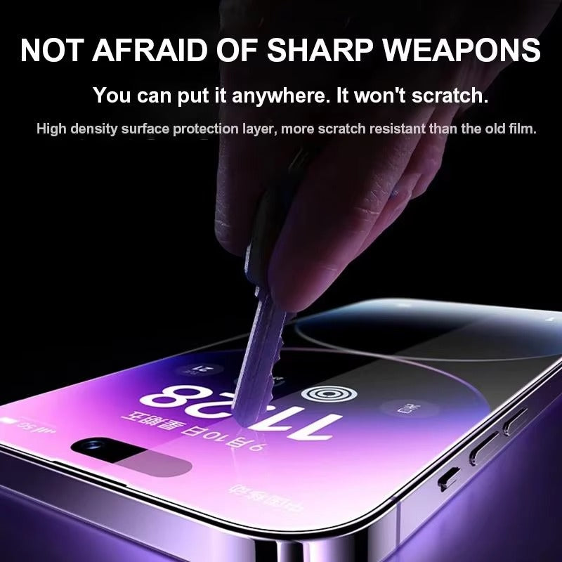 Premium iPhone Tempered Glass Screen Protector – Clear HD Front Protection, Anti-Scratch & Shatter-Resistant Glass, Smooth Touch Sensitivity, Durable Protective Film