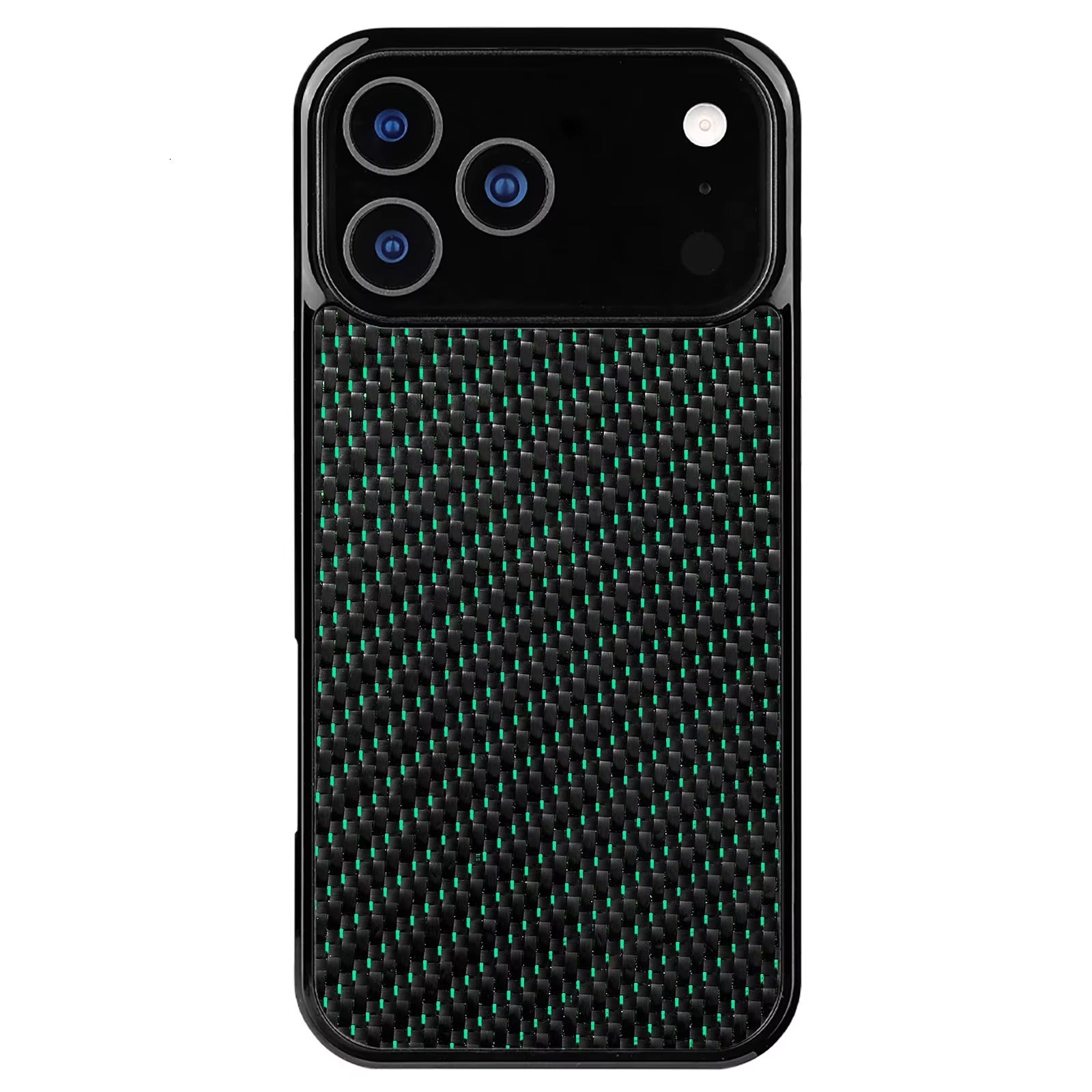 Premium iPhone Woven Carbon Fiber Case, MagSafe-Compatible Full Coverage Phone Cover with Shockproof Dual-Layer Protection & Non-Slip Grip