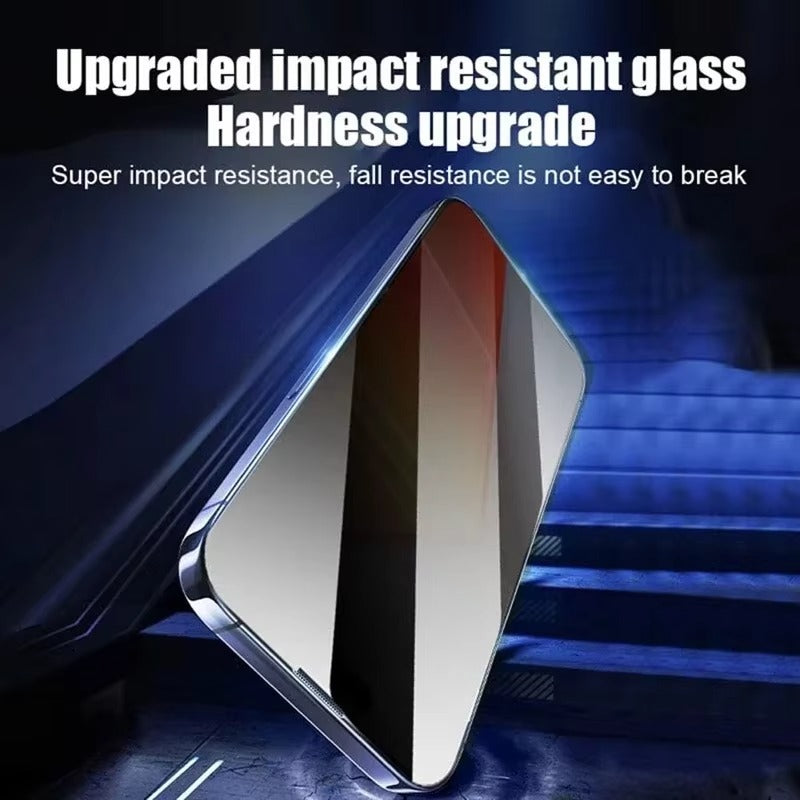 Refined iPhone Privacy Screen Protector – Anti-Spy Tempered Glass with Full Display Coverage, Scratch-Resistant & Shatter-Protective Front Screen Shield