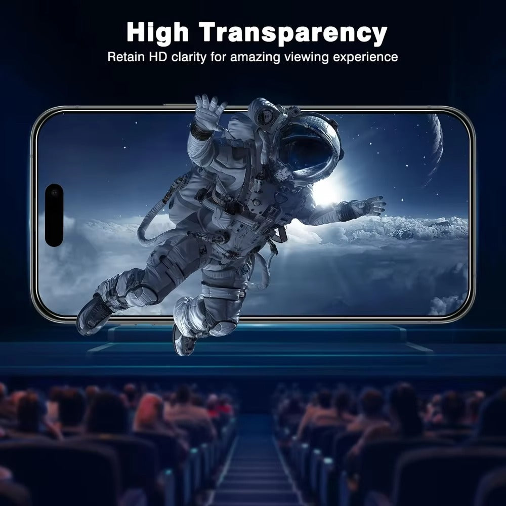 Refined iPhone Privacy Screen Protector – Anti-Spy Tempered Glass with Full Display Coverage, Scratch-Resistant & Shatter-Protective Front Screen Shield