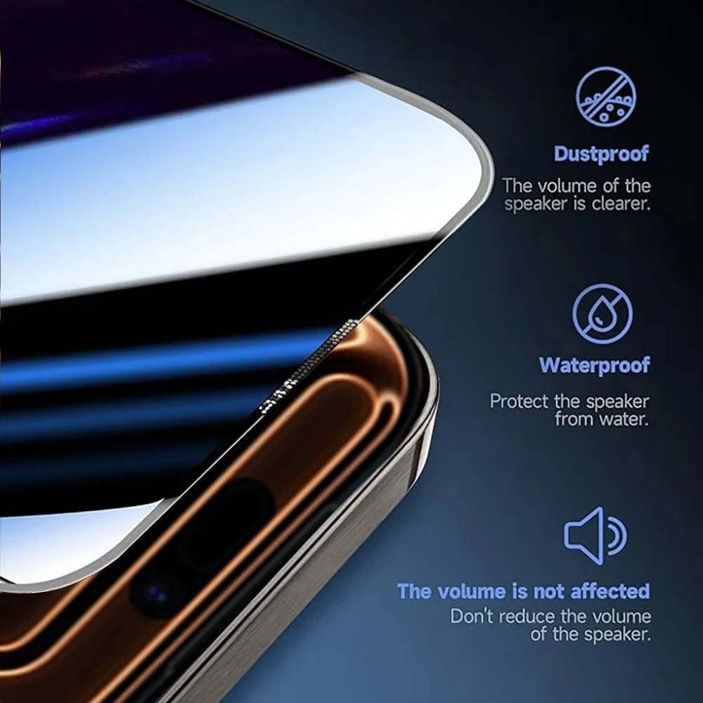 Refined iPhone Privacy Screen Protector – Anti-Spy Tempered Glass with Full Display Coverage, Scratch-Resistant & Shatter-Protective Front Screen Shield