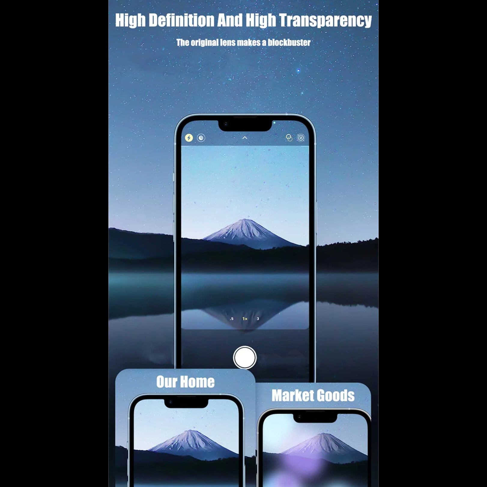 Refined iPhone Titanium-Tone Camera Lens Protector, Metal Ring Tempered Glass Cover with Precision Fit, Scratch Resistance & Impact Protection