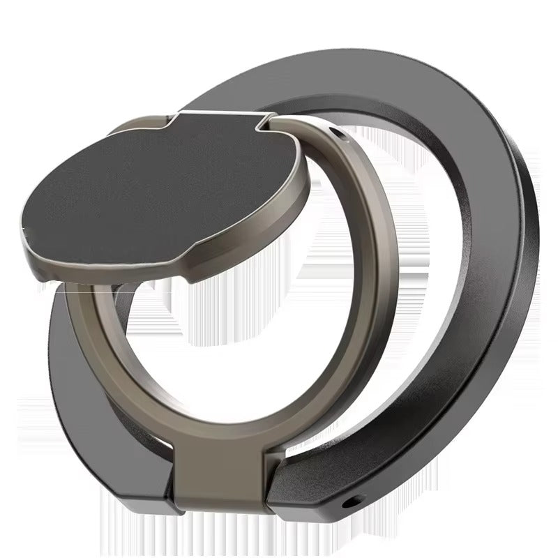 Rugged MagSafe Double-Sided Magnetic Phone Ring Stand, Aluminum Kickstand Grip with Strong Hold for Car, Gym & Desk Use