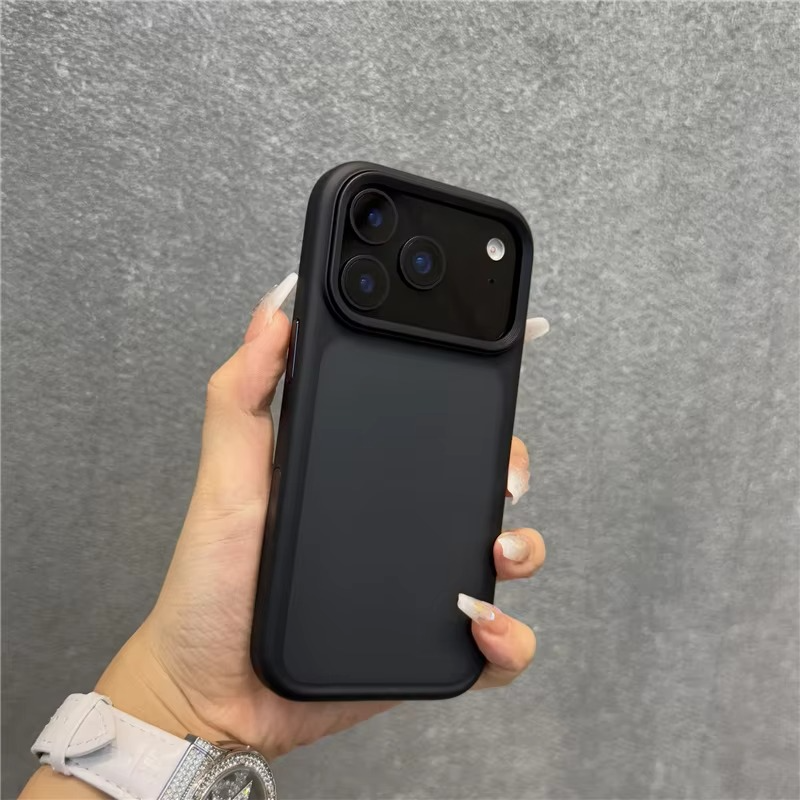 Rugged Magnetic iPhone Case Shockproof Camera Protection — Matte Hybrid Armor Cover with Active Touch Buttons, Anti-Fingerprint Hard Shell