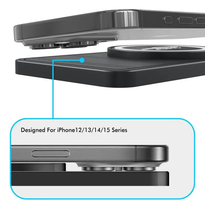 Rugged Wireless Car Charging Pad Stand, 120W Fast-Charge Silicone Dock for Smartphones with Non-Slip Dashboard Design